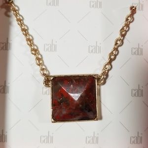 CAbi Pyramid necklace Natural stone